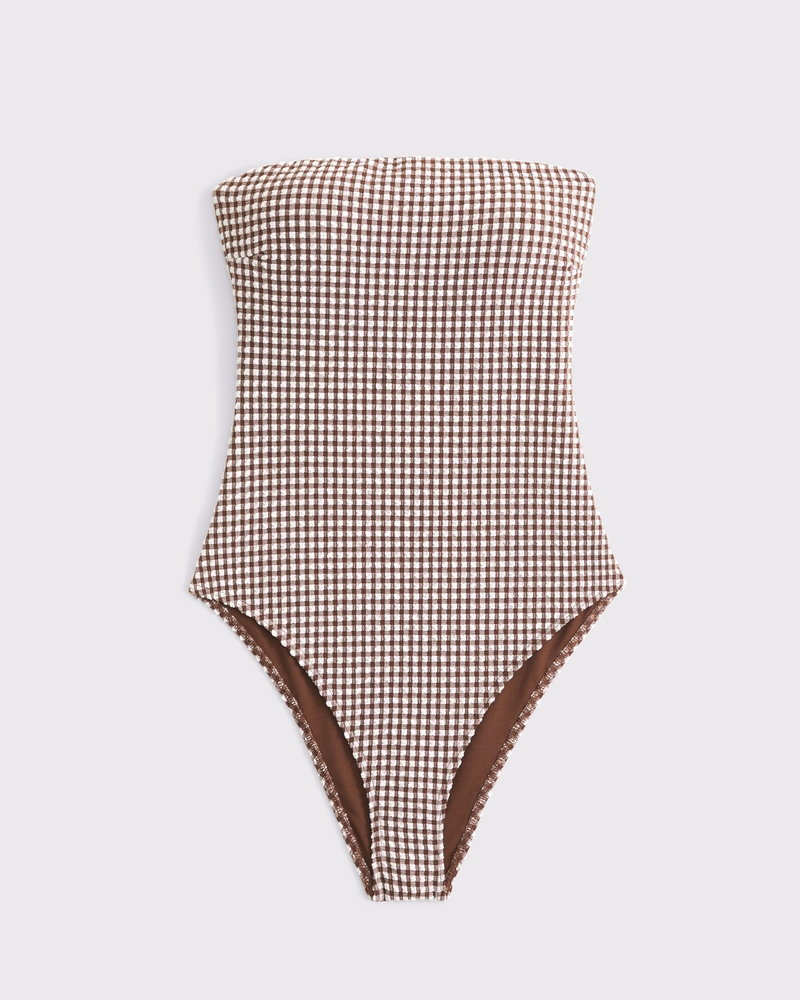 brown gingham