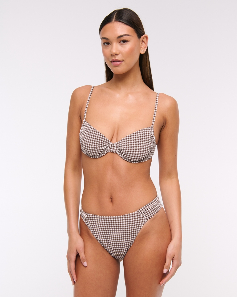 brown gingham