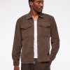 Corduroy Zip Shirt Jacket