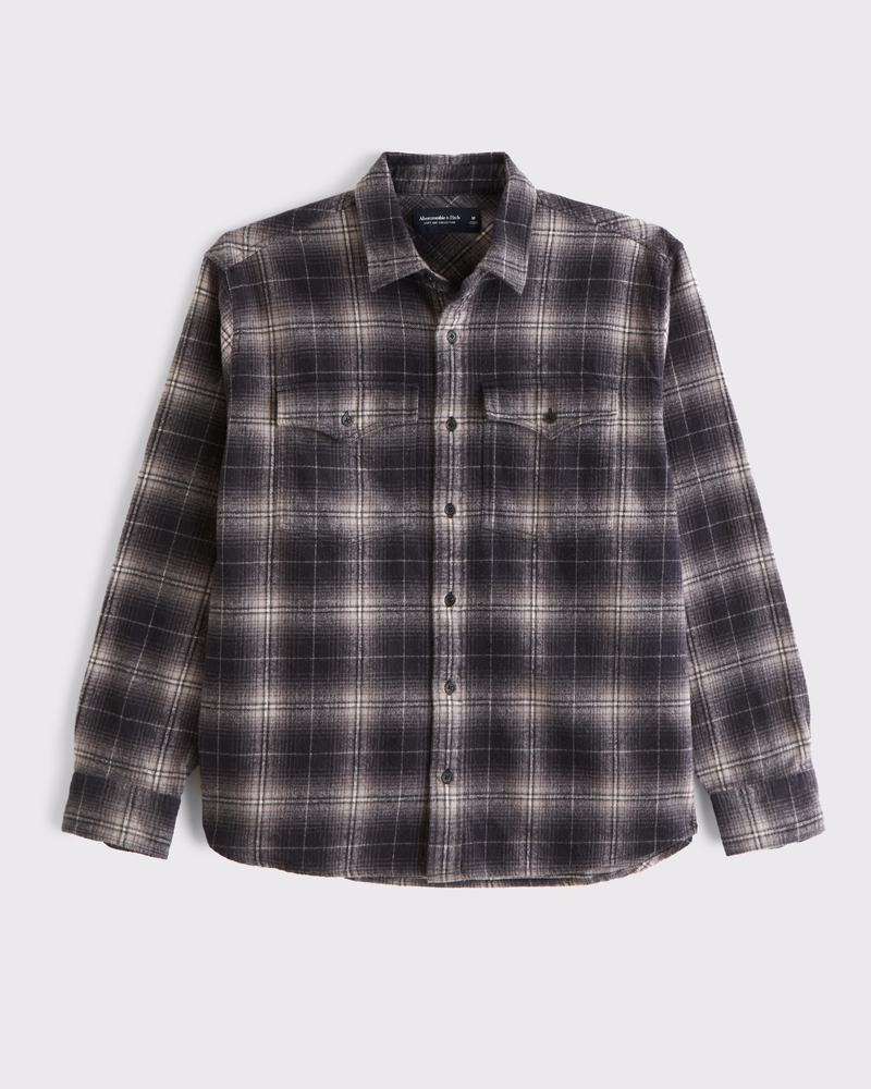 black plaid