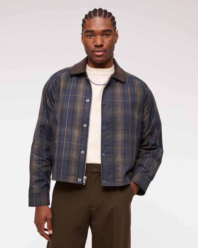 navy plaid
