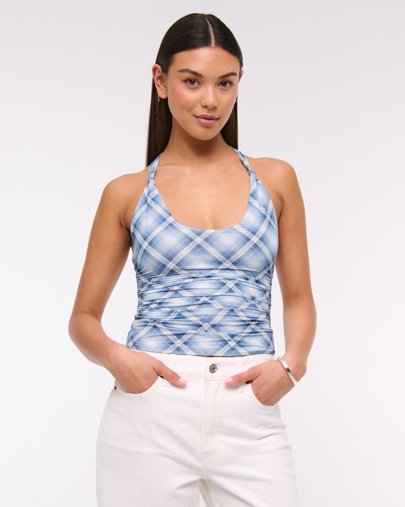 blue plaid