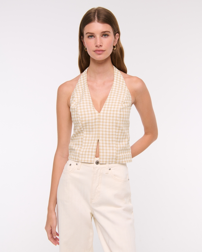 light brown gingham