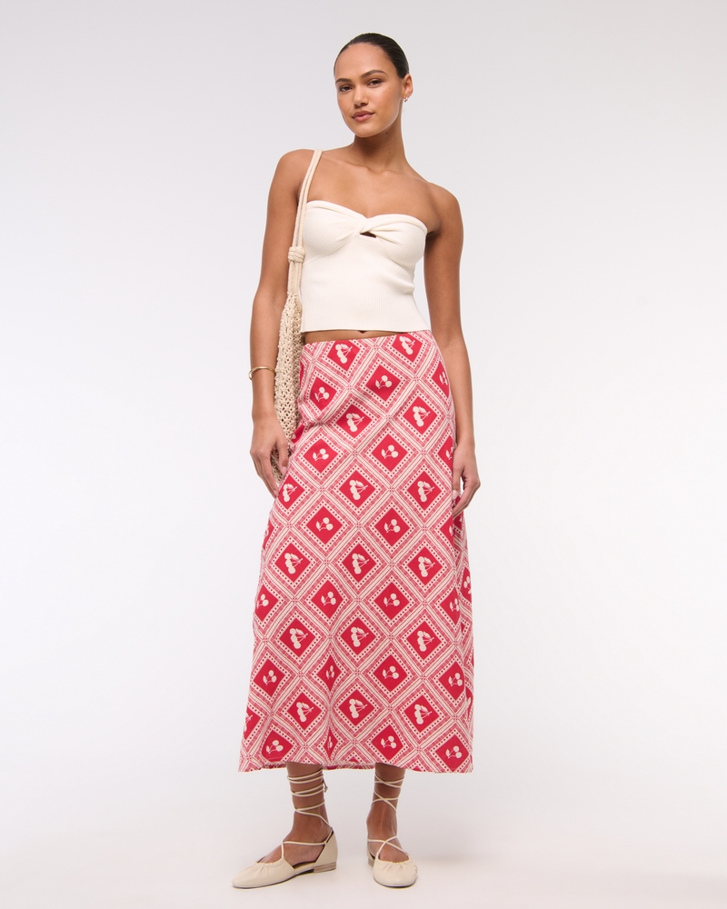 red cherry print