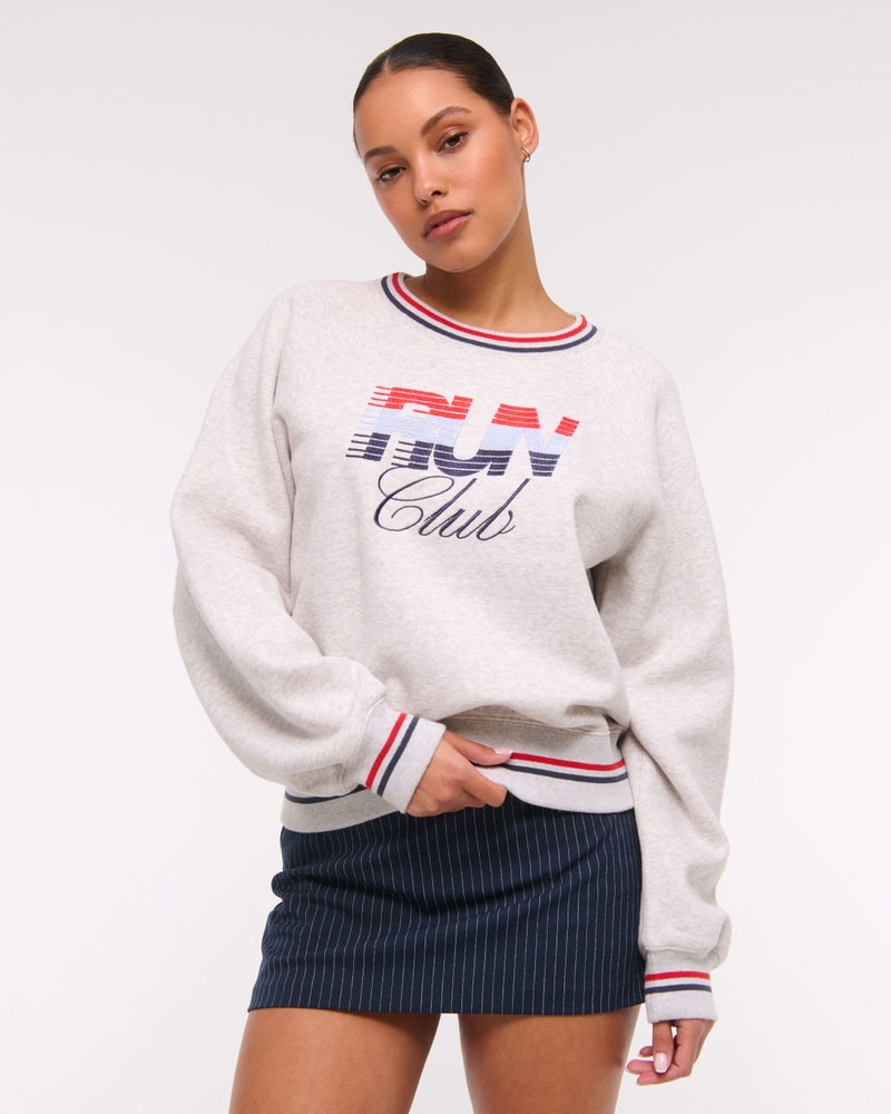 Sporty Graphic Crew