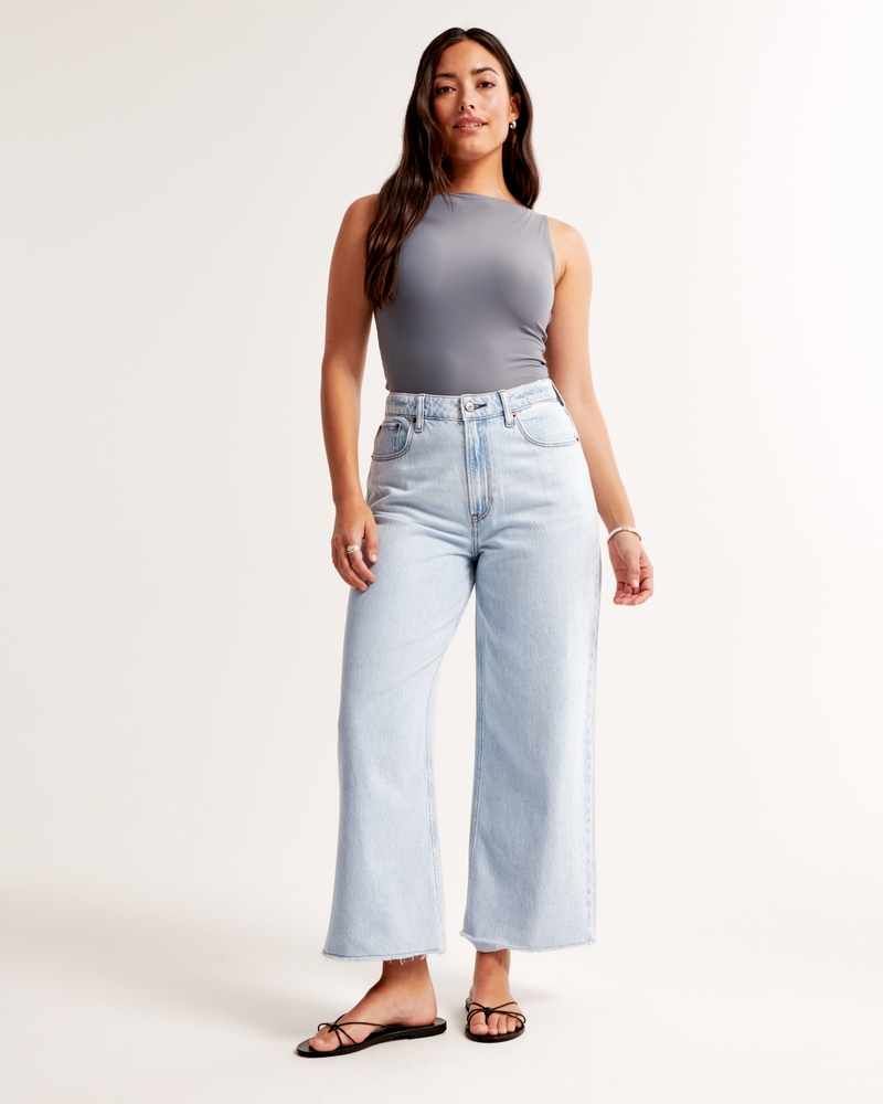 light with raw hem