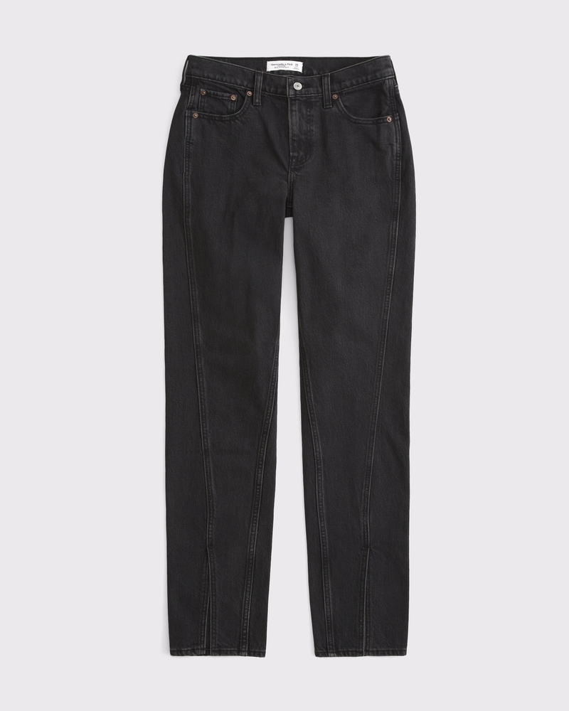 washed black front hem