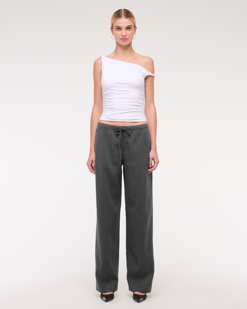charcoal pinstripe