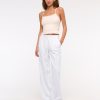 A&F Sloane Low Rise Tailored Linen-Blend Pant