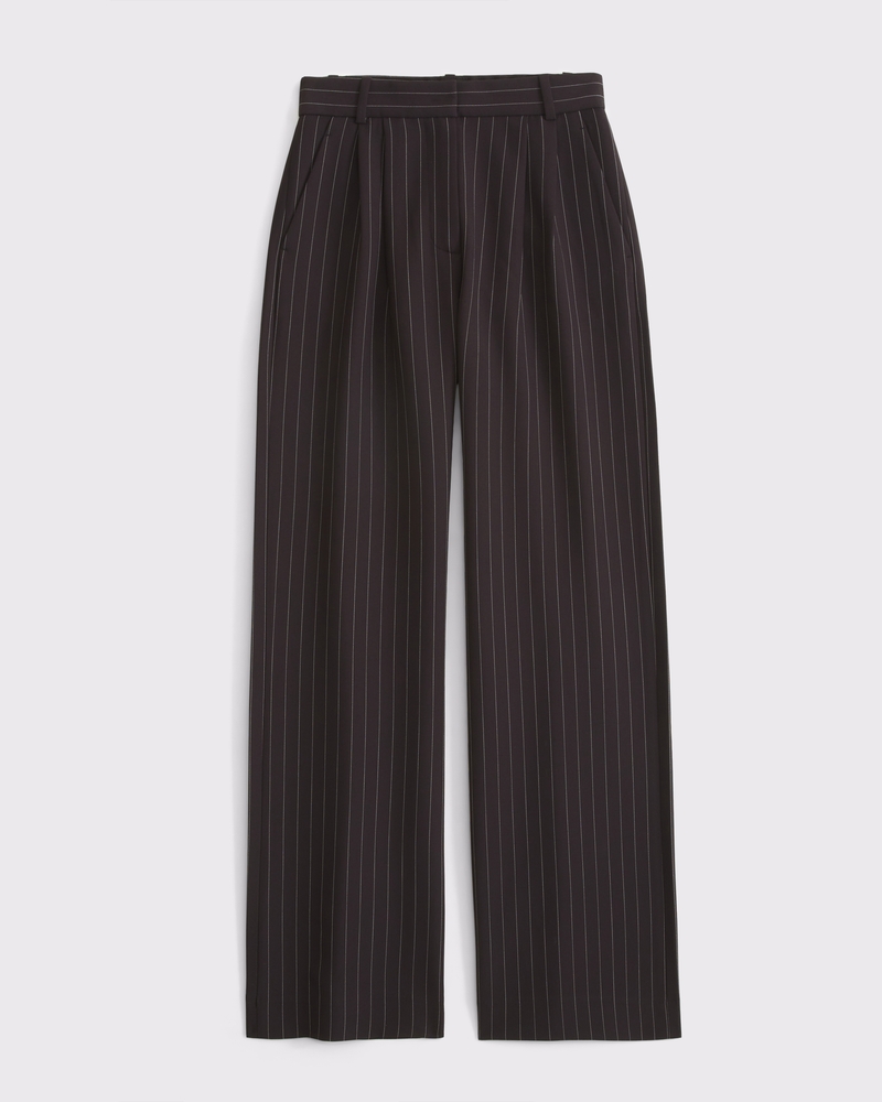 dark brown pinstripe