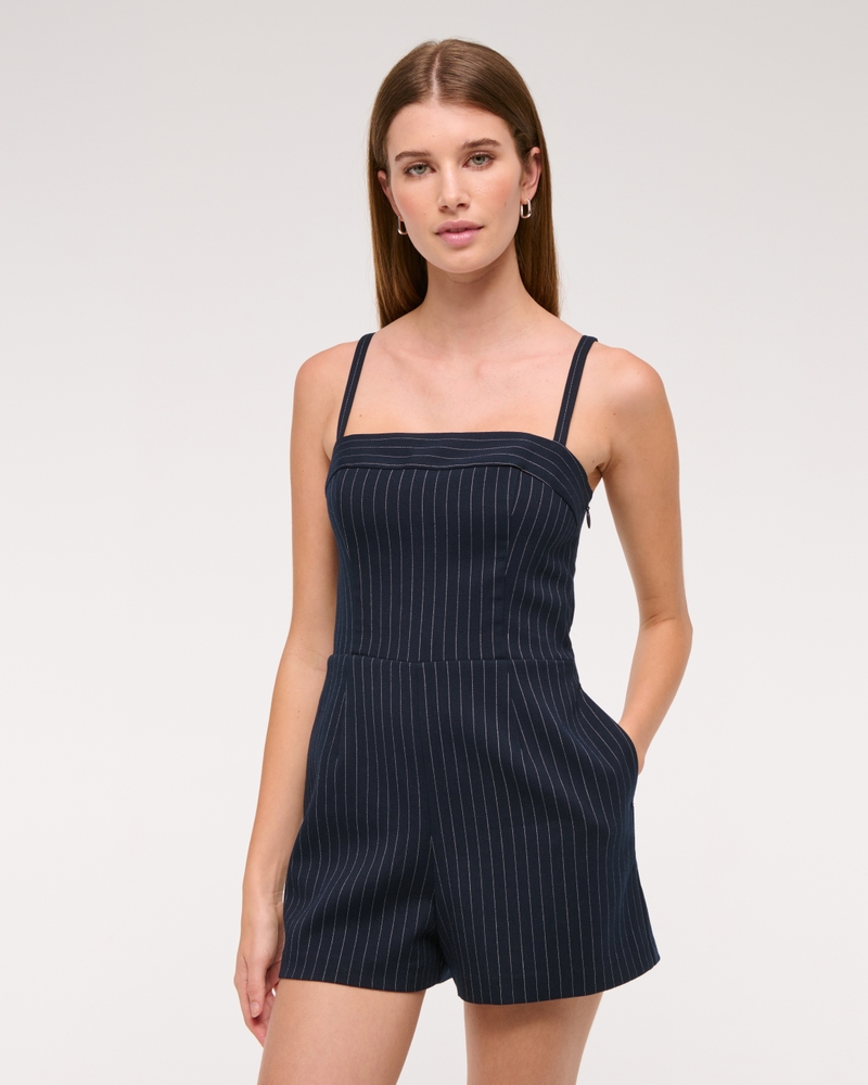 Micro Short Tailored Romper