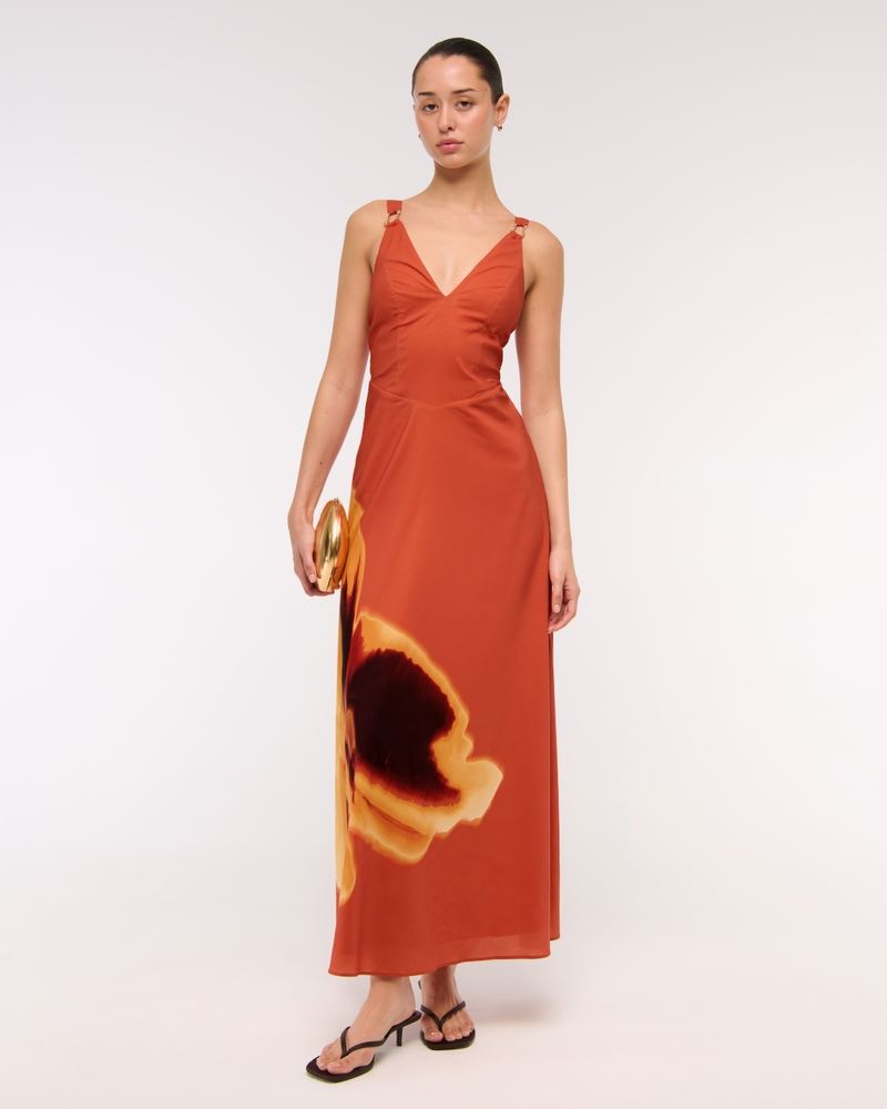 orange floral