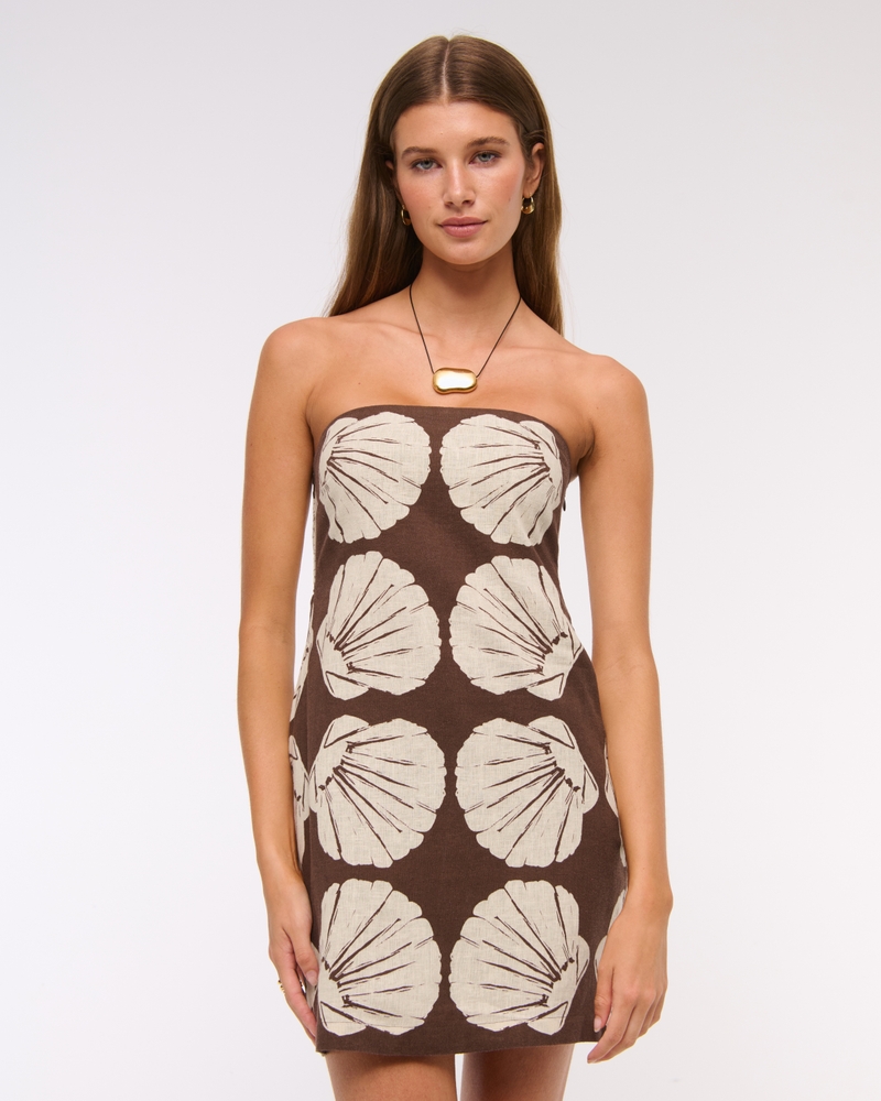 brown shell print