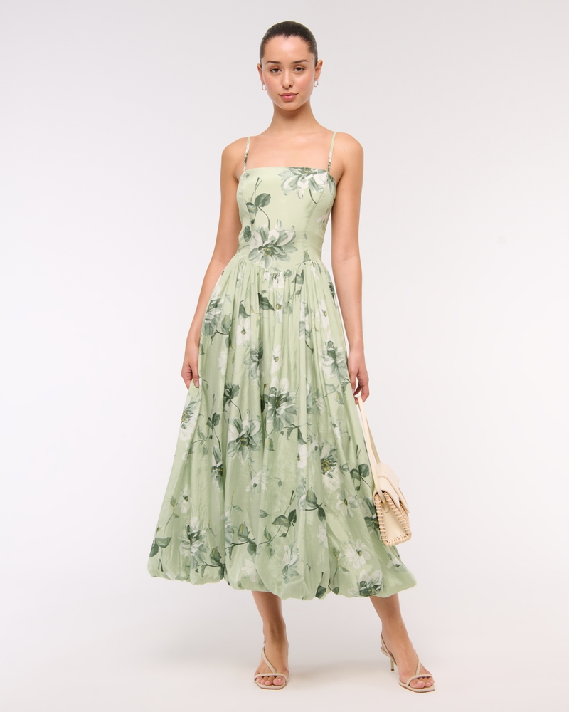 green floral