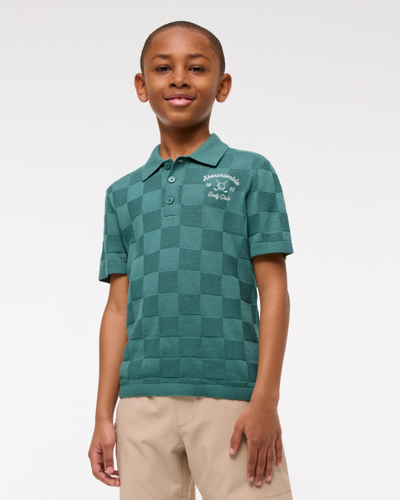 abercrombie golf club sweater polo